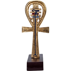 Key of Life with Wooden Base - 8*4*15 Cm