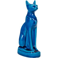 Bastet Statue - Blue - 3*6*12 Cm