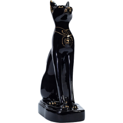 Bastet Statue - Black and Gold