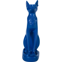 Bastet Statue  -  Blue - 12*4*7 Cm