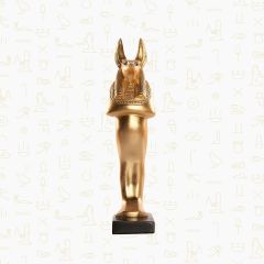 Anubis Statue Gilded with Human Form - 8*6*26 cm