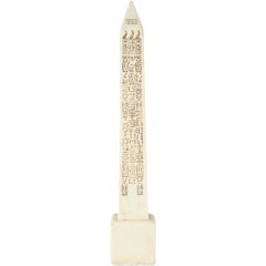 Obelisk of Ramesses II - White - 6x6x34 cm 