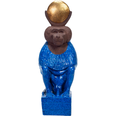 Sun Disk God Thoth Statue - Blue - 20*5*6 Cm