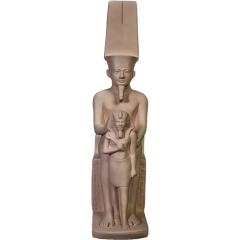 King Horemheb with God Amun Statue - 16*33*8 cm
