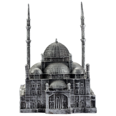 Maquette of Muhammad Ali Mosque - Silver  - 30x15x15cm