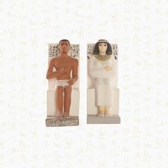 Statue of Rahotep and Nofret - 21*14*27 cm