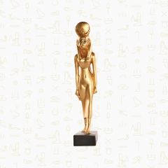 Statue of God IsIs with Sun Disk - 10*5*29 cm