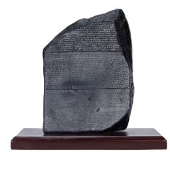 The Rosetta Stone with Wooden Base  - 20*10*20 Cm