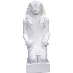 Thutmose III Makes Offerings Statue - White - 13*26*8 cm