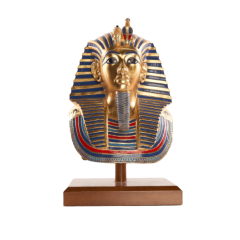 Tutankhamun Mask with Wooden Base - 23*23*32 cm