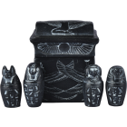 Canopic Jar - Black - 7.5x8x10 cm 