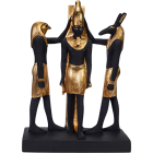 Statue of Ramses III and Horus and God Seth - 20*9*25 cm 