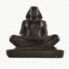 The Egyptian Scribe Statue - Fiber Glass - Black - 48*35*50 cm