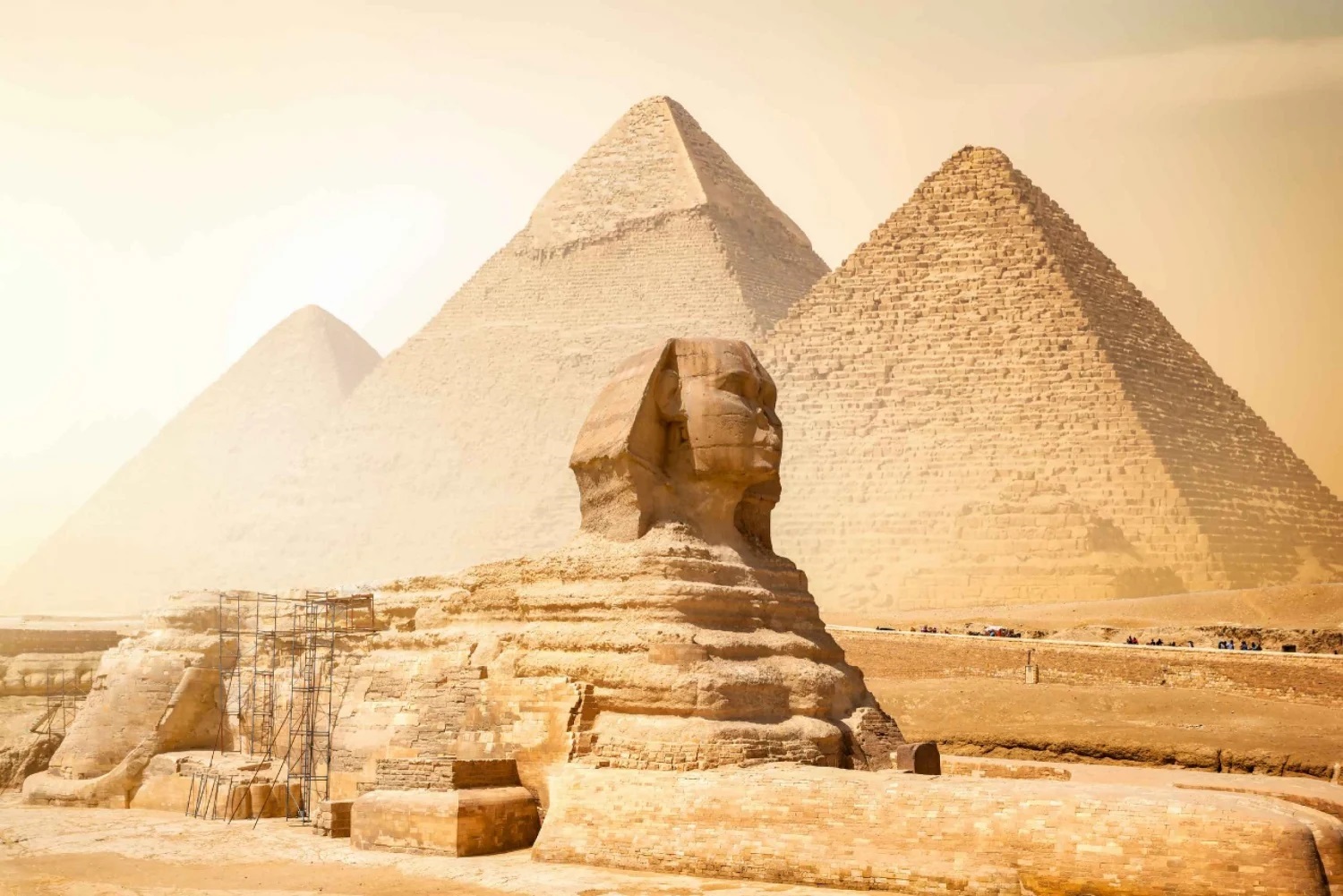 Giza Pyramids and sphinx